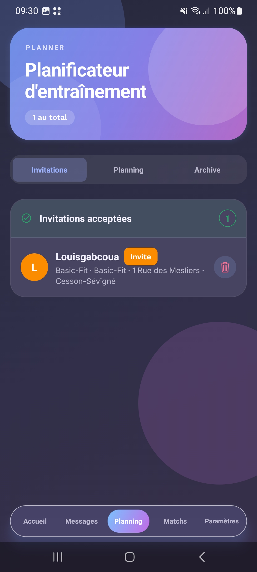 User profile