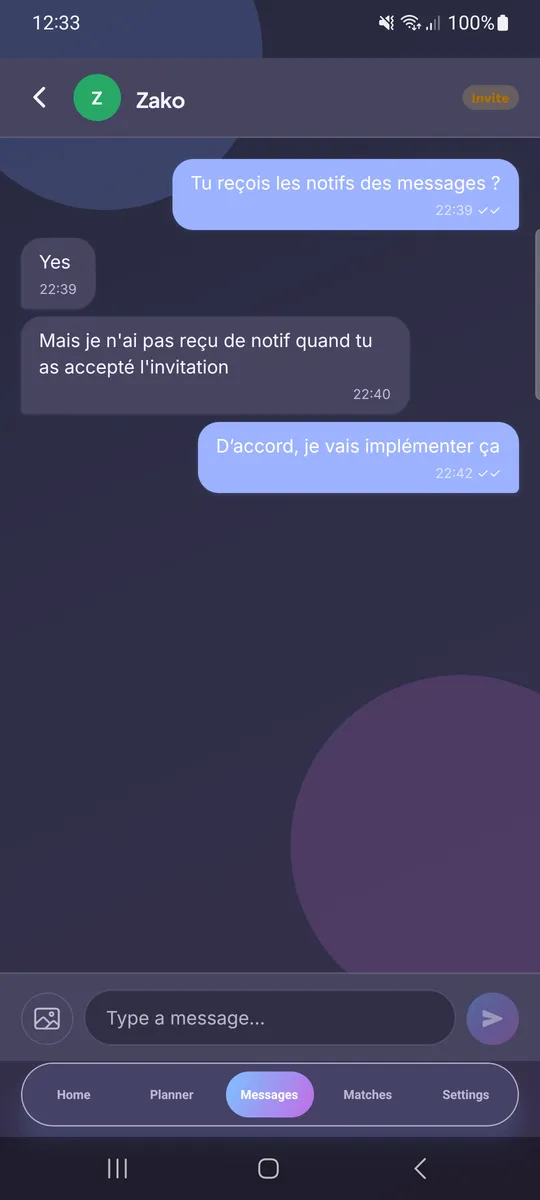 1-on-1 Chat Thread