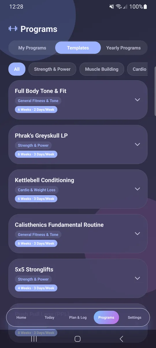 Program Templates Library