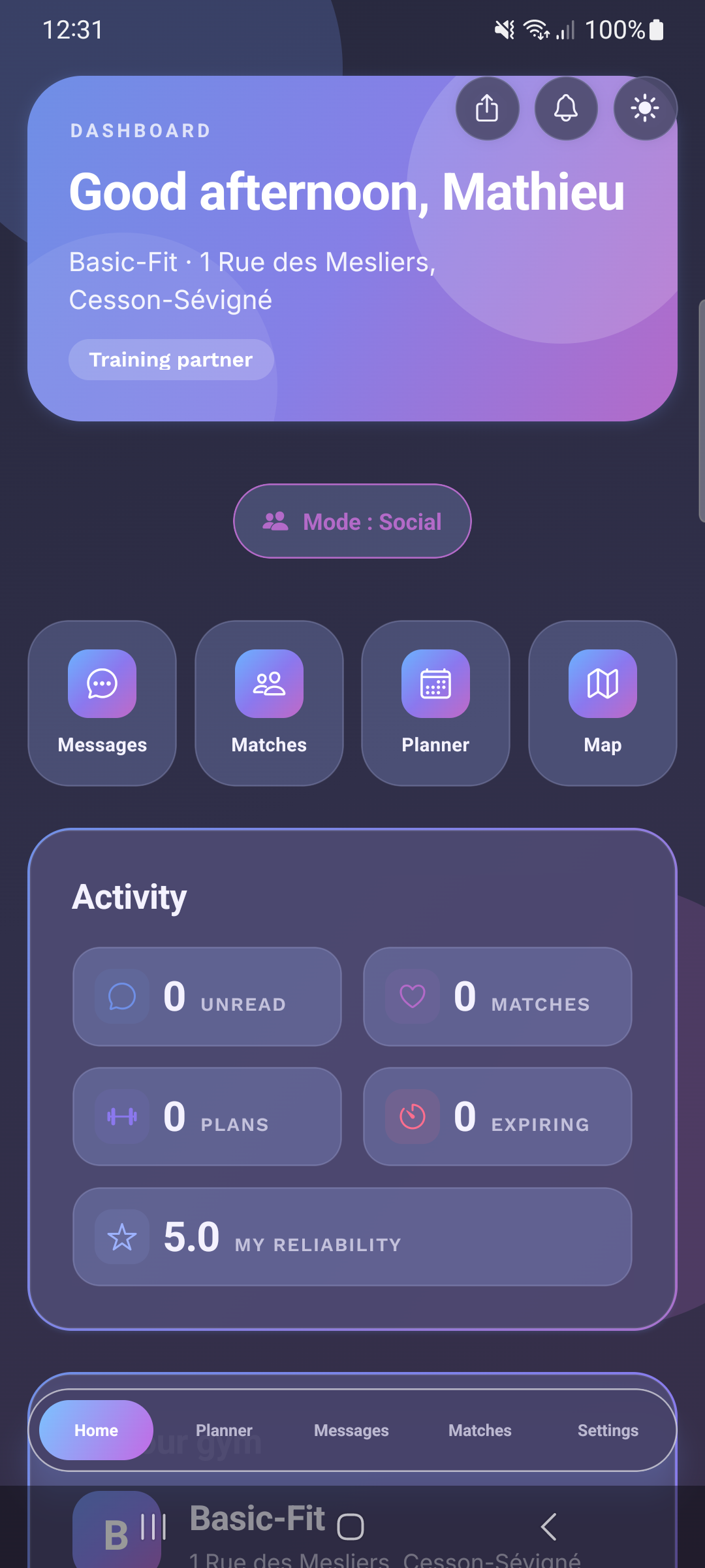 Social Mode Dashboard
