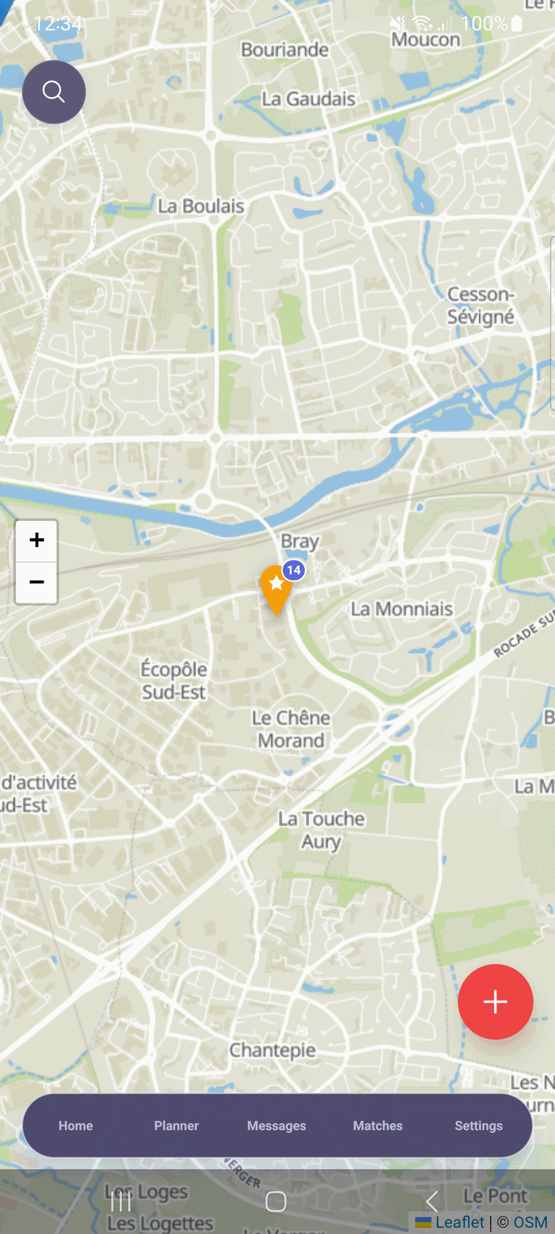 Nearby Gyms Map