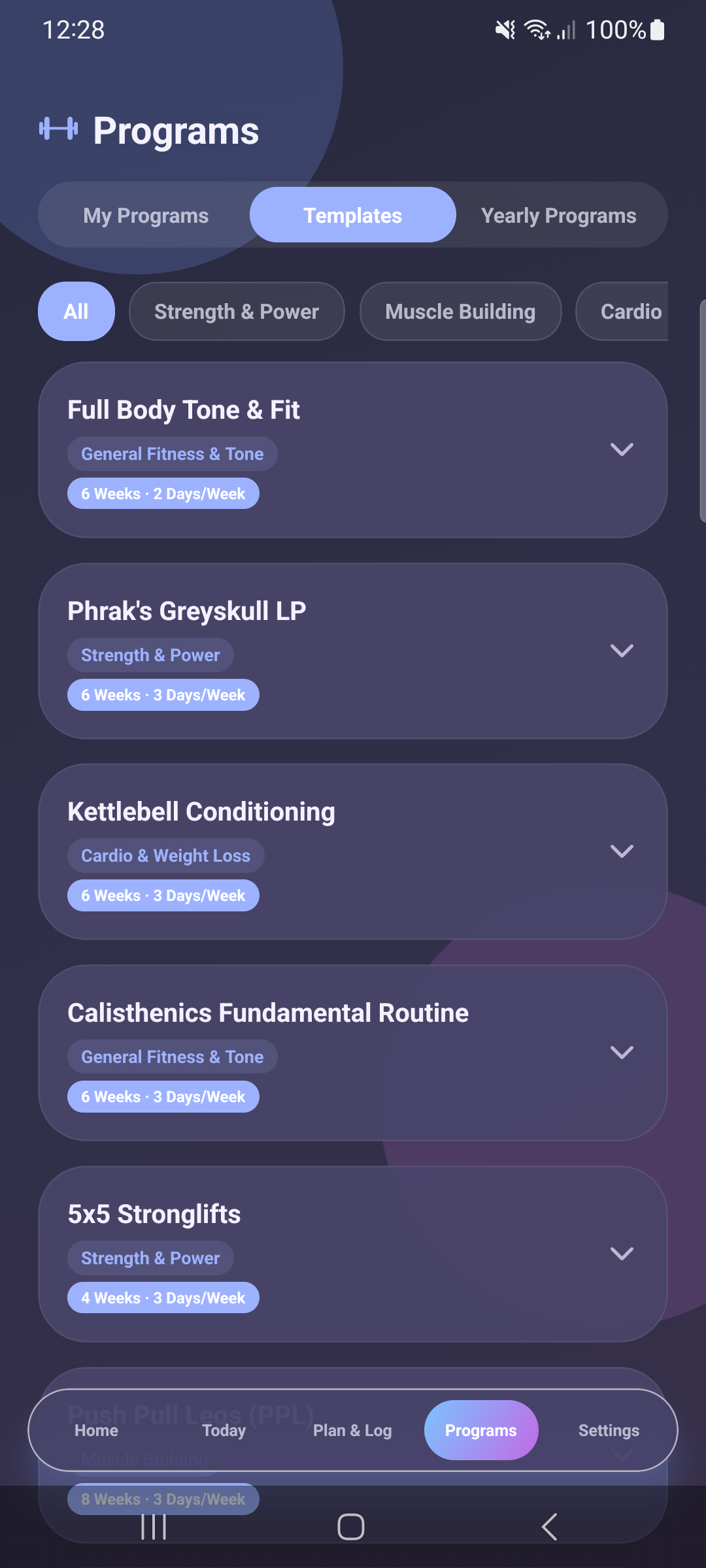 Program Templates Library